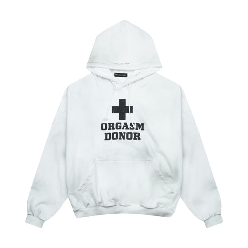 Project G/R Orgasm Donor Hoodie — Dirty White