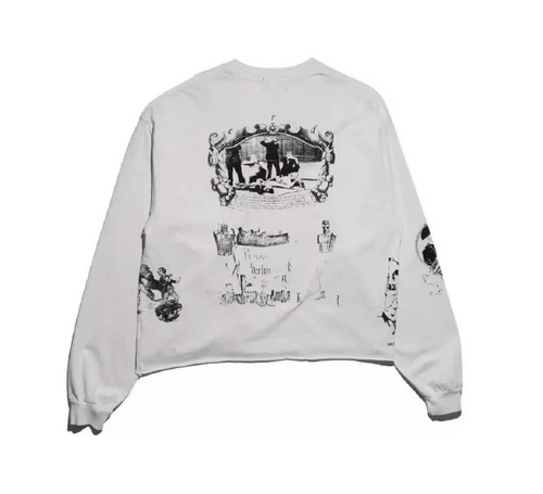 Enfants Riches Déprimés Napoleon Long Sleeve T-Shirt - Faded White