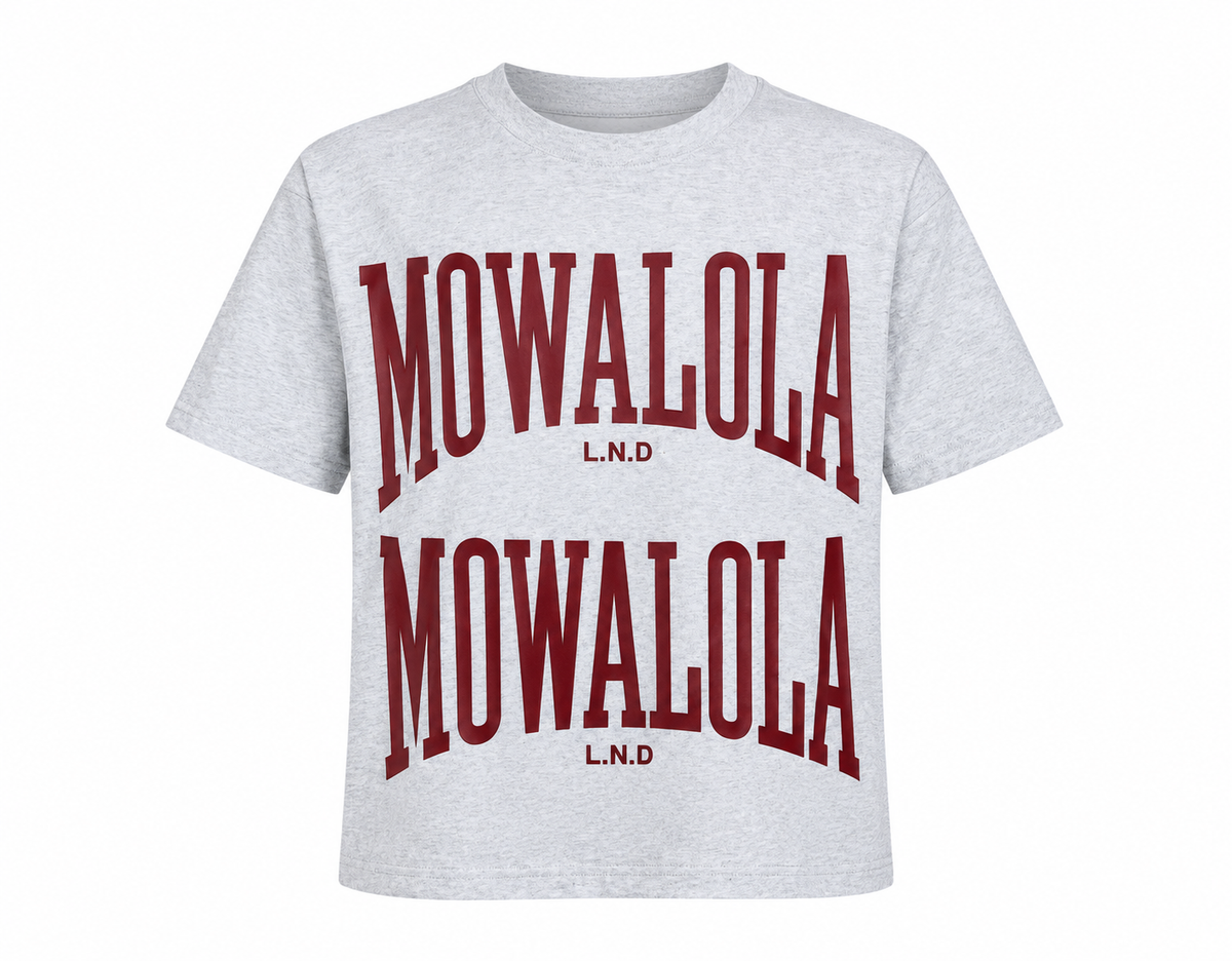 Mowalola Double Sweat Tee — Grey