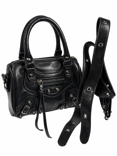 Moto Pillow Bag — Black