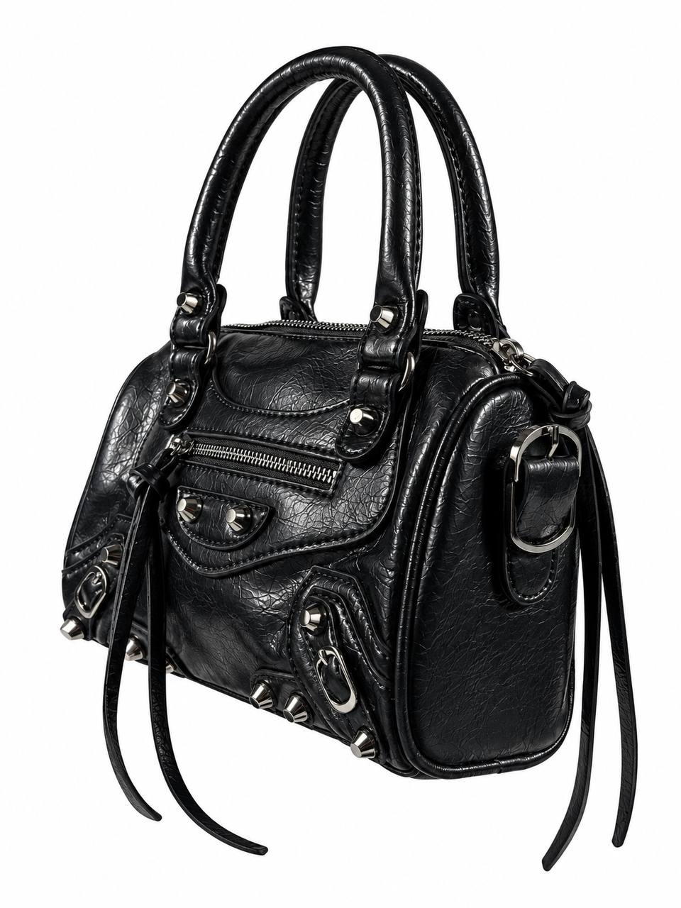 Moto Pillow Bag — Black