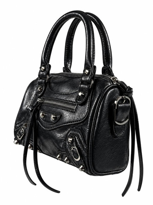 Moto Pillow Bag — Black