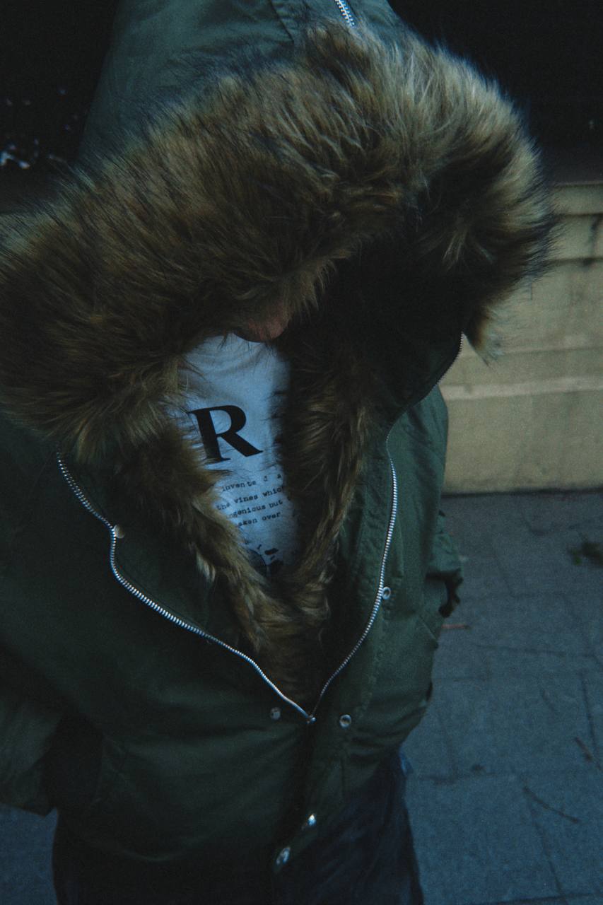 BETEBULE Fur Hood Bomber — Olive