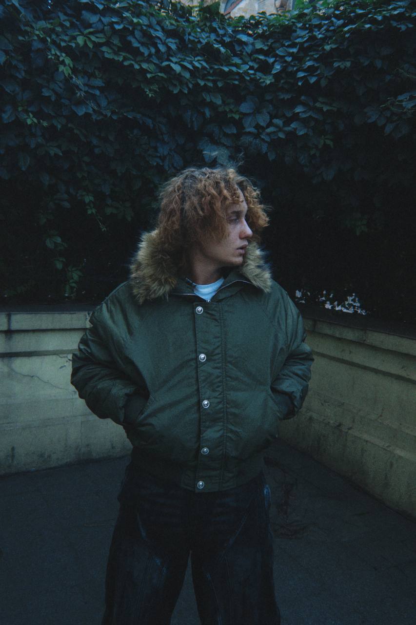 BETEBULE Fur Hood Bomber — Olive
