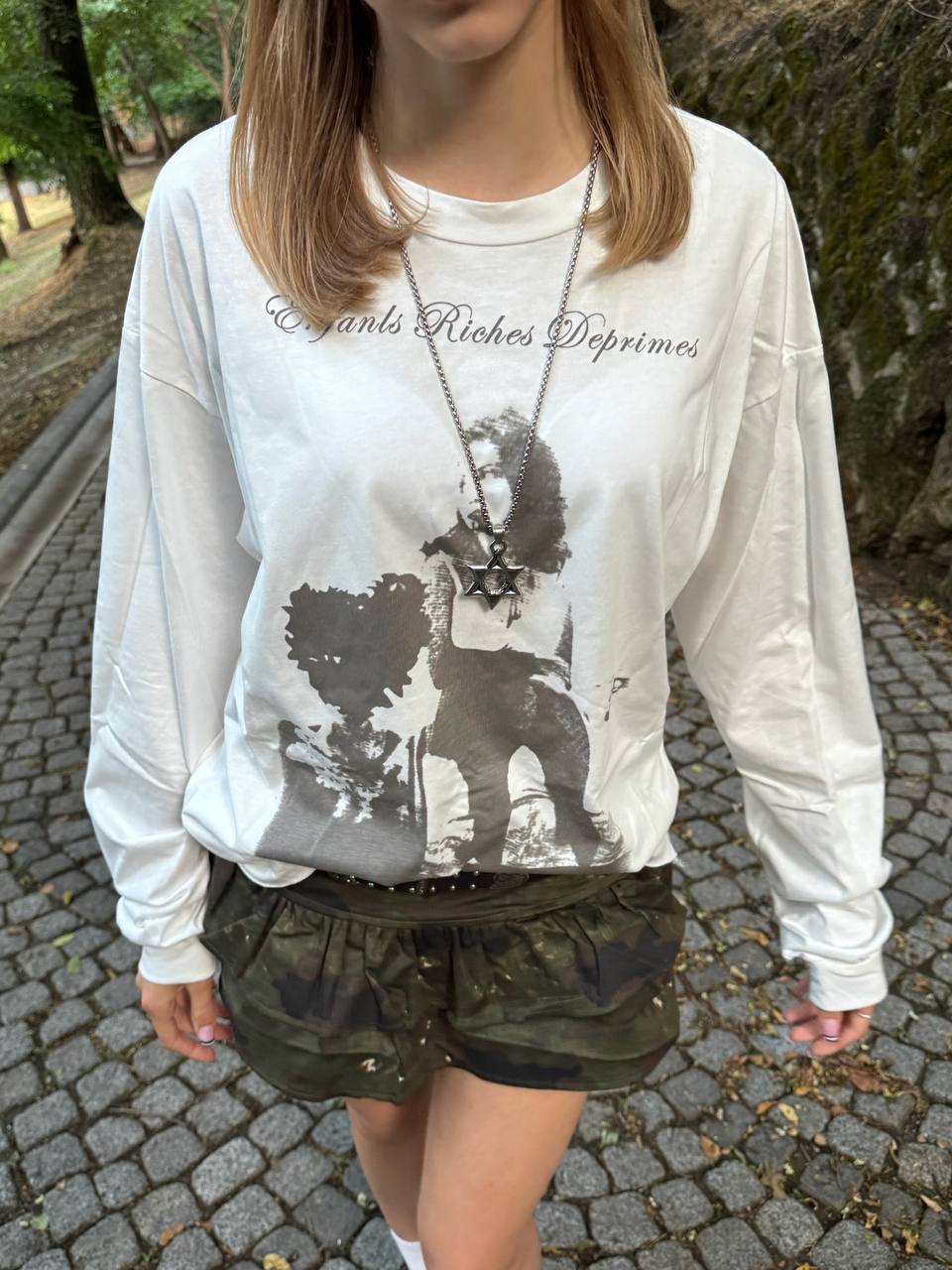 Enfants Riches Déprimés My First Orgasm Long Sleeve T-Shirt - White