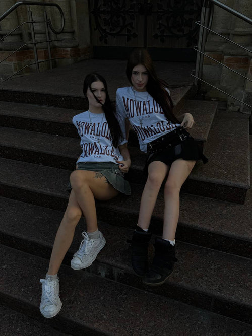 Mowalola Double Sweat Tee — Grey