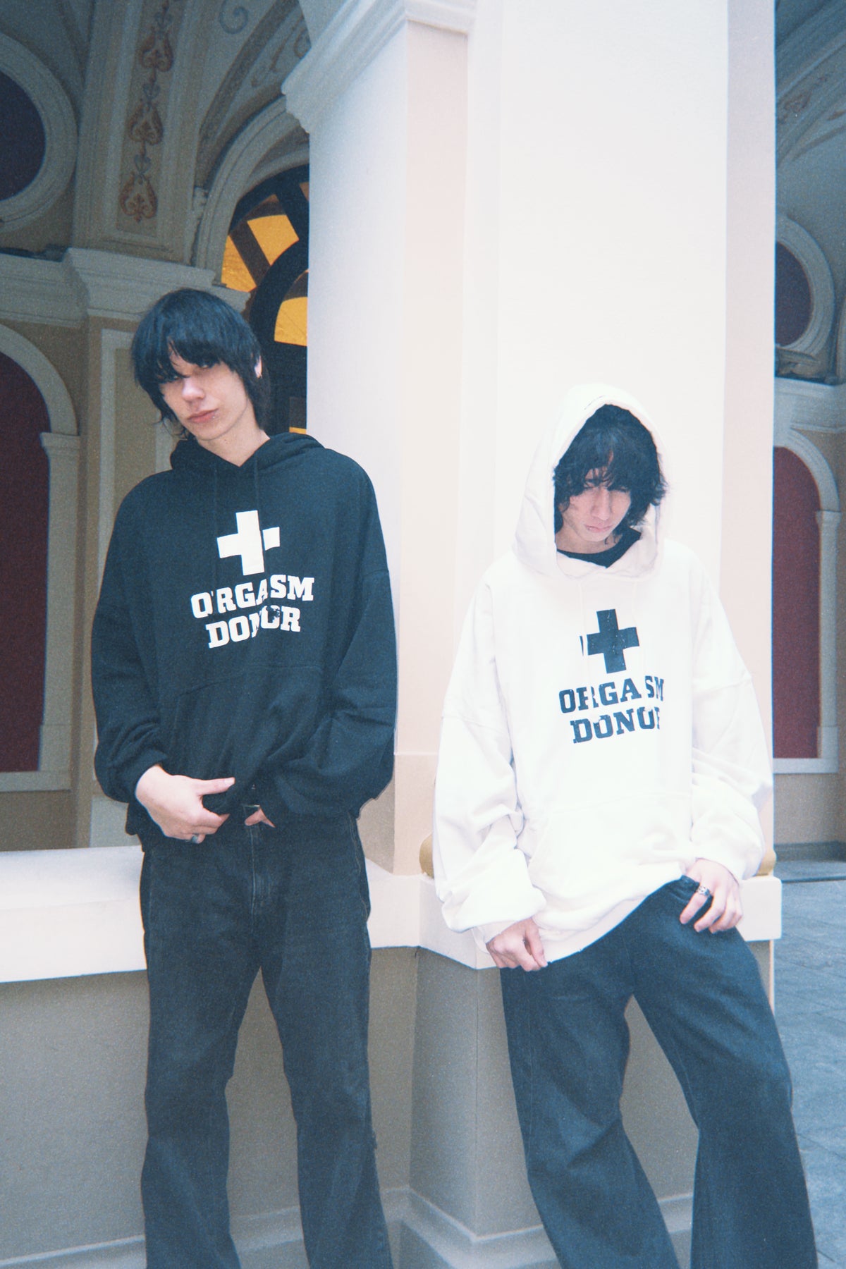 Project G/R Orgasm Donor Hoodie — Dirty White