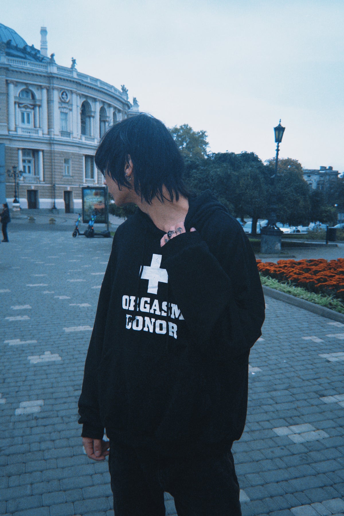 Project G/R Orgasm Donor Hoodie — Washed Black