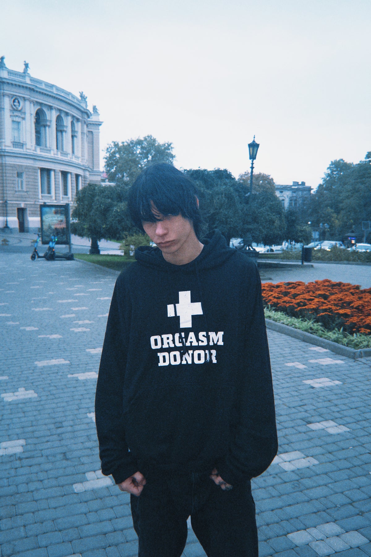 Project G/R Orgasm Donor Hoodie — Washed Black