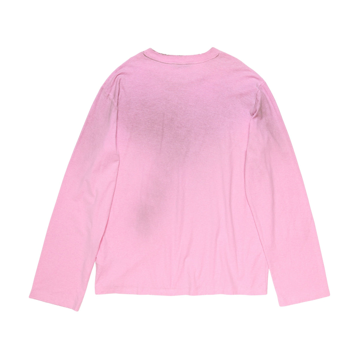 Acne Studios Sprayed 1996 Logo Long Sleeve T-Shirt - Cotton Candy Pink