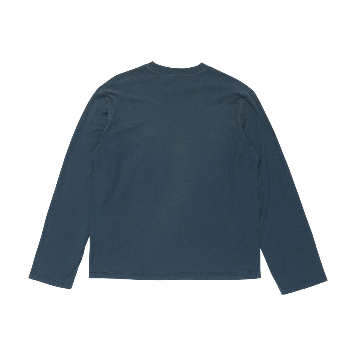 Acne Studios Sprayed 1996 Logo Long Sleeve T-Shirt - Deep Blue