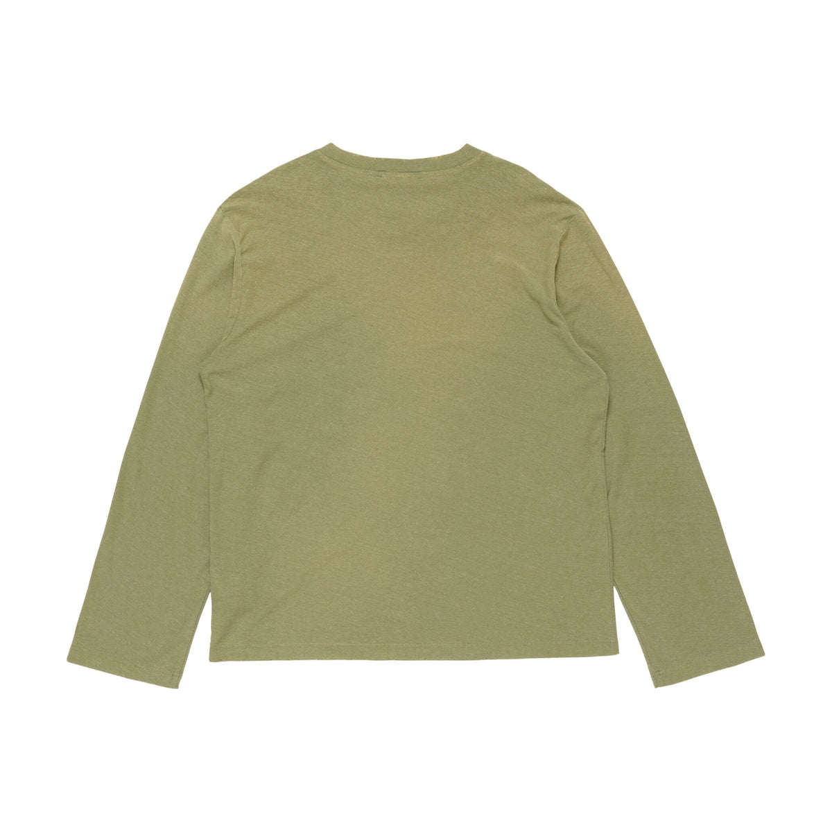Acne Studios Sprayed 1996 Logo Long Sleeve T-Shirt - Olive Green