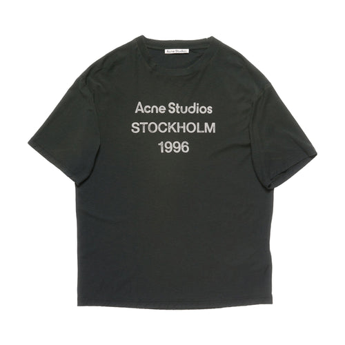 Acne Studios Sprayed Logo T-Shirt - Faded Black