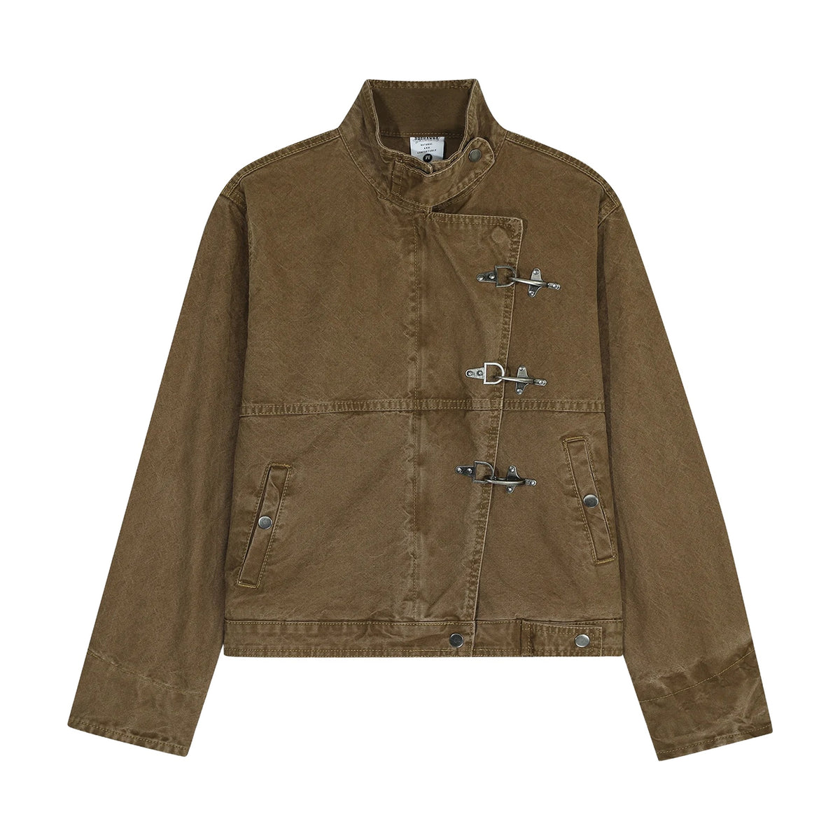 Airplane Buckle Workwear Jacket — Brown