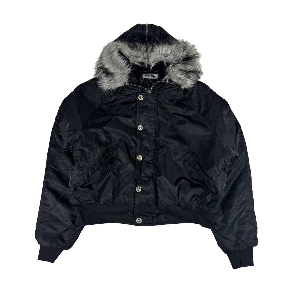 ALASKA MA-1 Fur Hood Bomber — Black