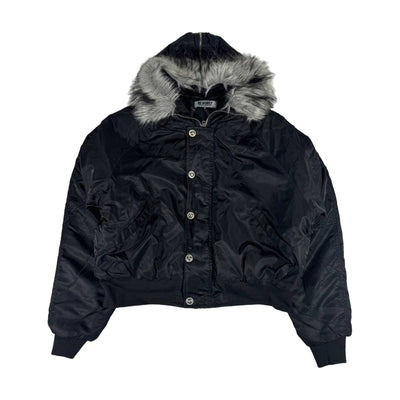 ALASKA MA-1 Fur Hood Bomber — Black