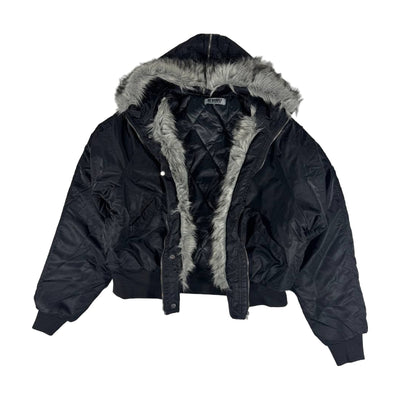 ALASKA MA-1 Fur Hood Bomber — Black
