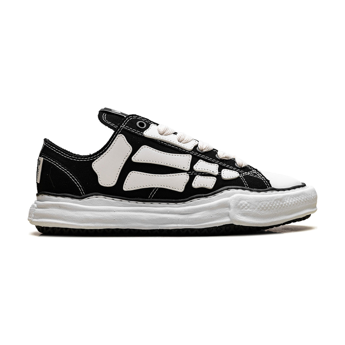 AMIRI × Maison Mihara Yasuhiro Peterson OG Sole Canvas Low «Bones» — Black