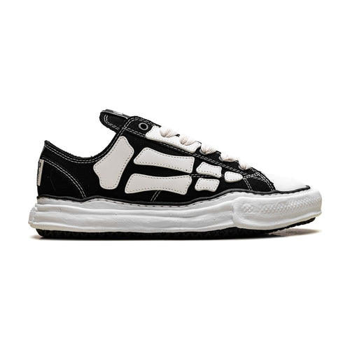 AMIRI × Maison Mihara Yasuhiro Peterson OG Sole Canvas Low «Bones» — Black