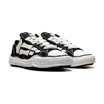 AMIRI × Maison Mihara Yasuhiro Peterson OG Sole Canvas Low «Bones» — Black
