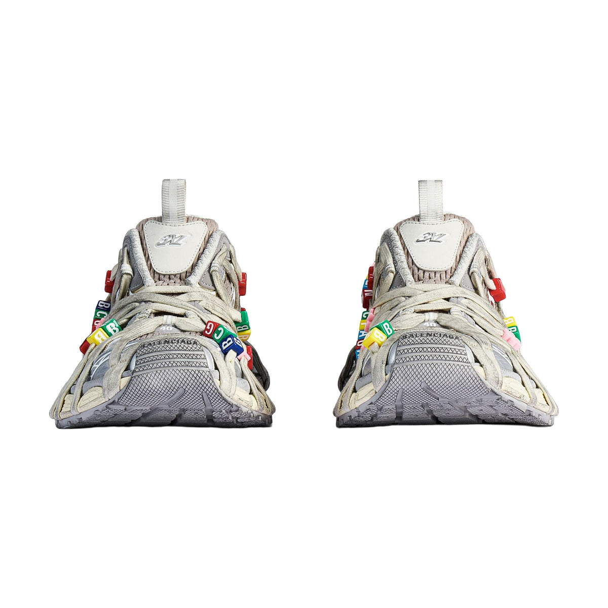 Balenciaga 3XL Extreme Lace Sneaker — Eggshell Multicolor