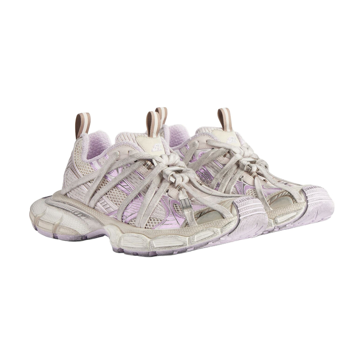 Balenciaga 3XL Extreme Laces B Sneaker — Beige Brown Lilac