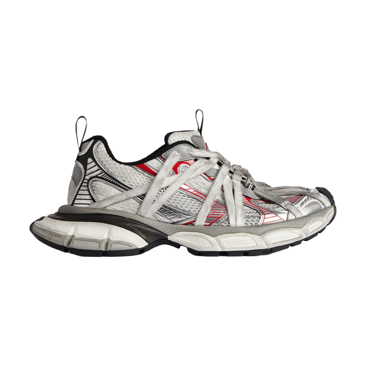 Balenciaga 3XL Extreme Laces B Sneaker — Grey Silver Red Black
