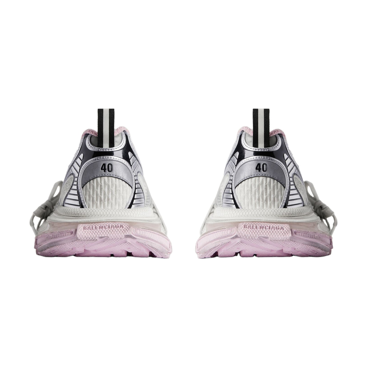 Balenciaga 3XL Gel Clearsole Sneaker — White Pink Black