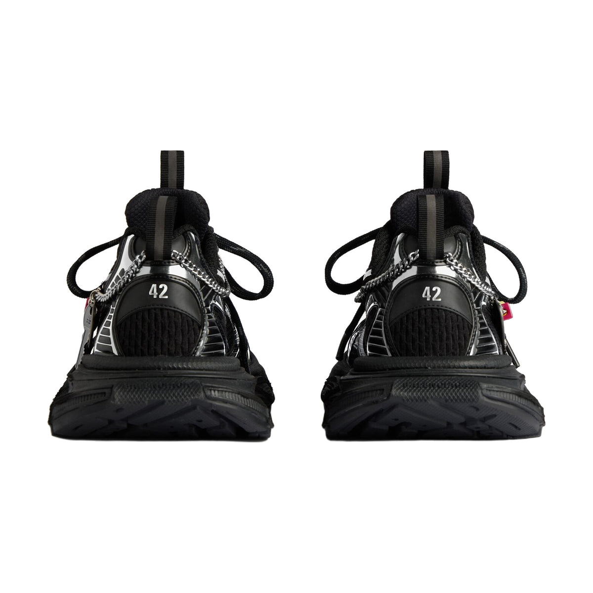 Balenciaga 3XL Sneaker with Charms — Black Silver