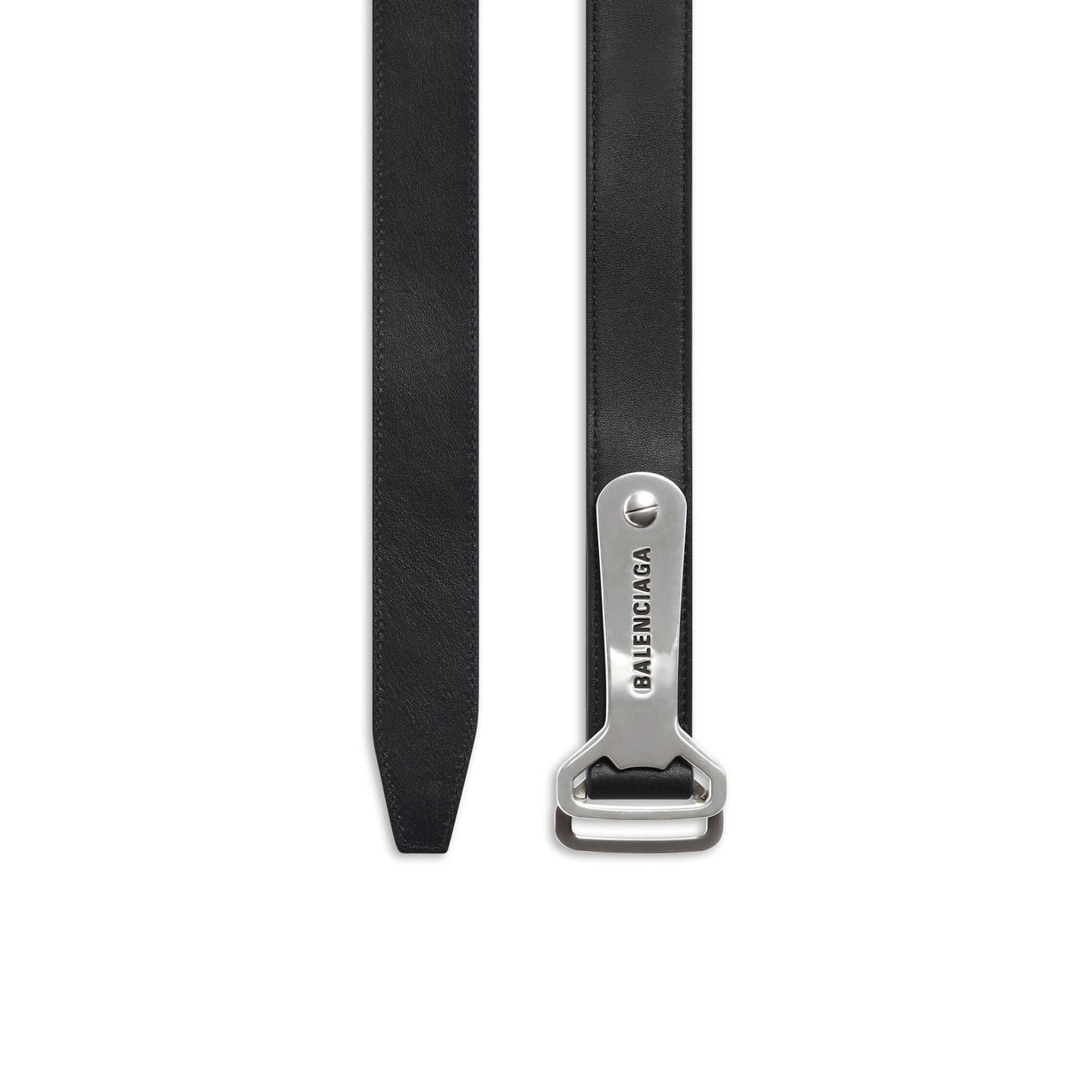 Balenciaga Bottle Opener D Ring Belt — Black