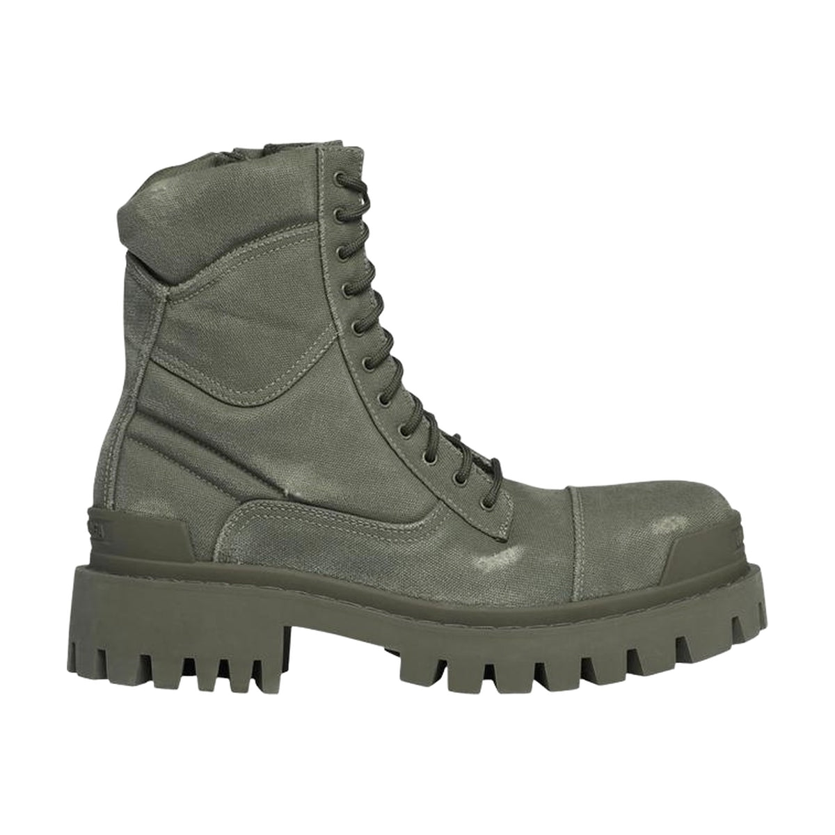 Balenciaga Combat Strike Boot Worn-Out — Khaki
