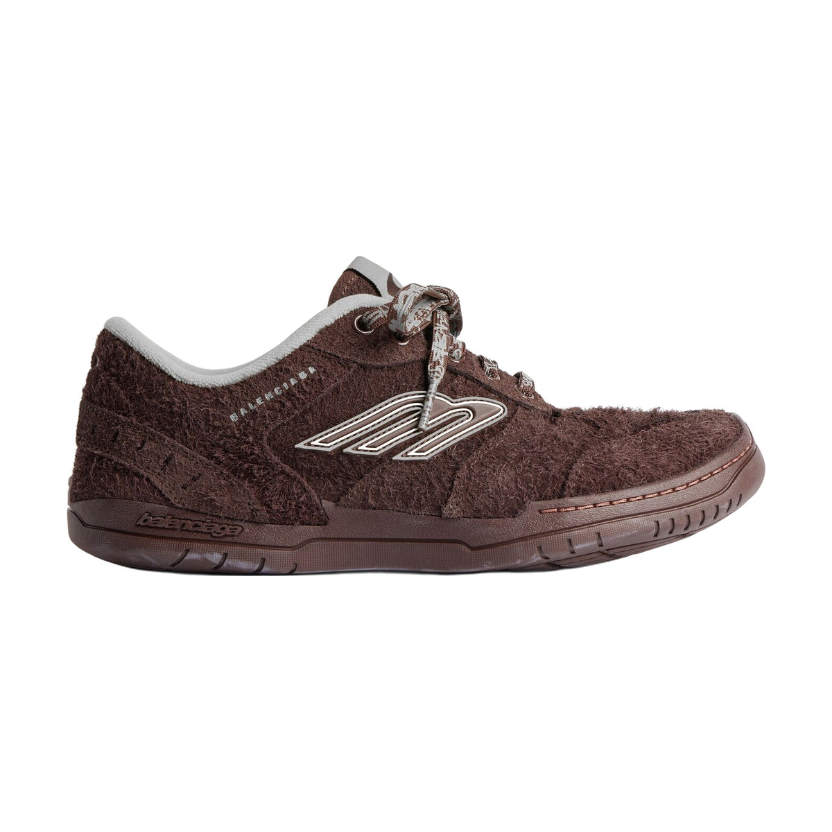 Balenciaga Hamptons Suede Sneaker — Dark Brown