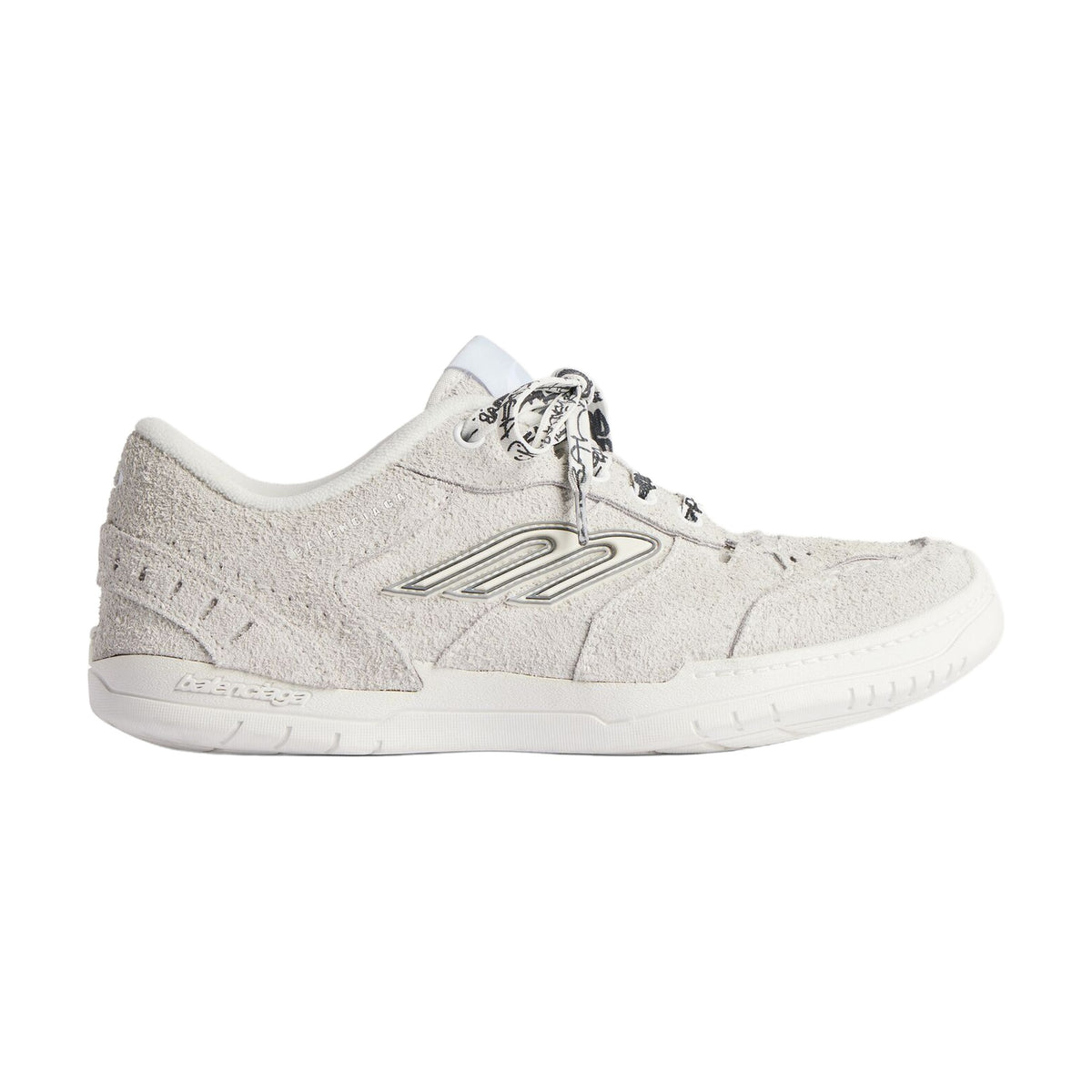 Balenciaga Hamptons Suede Sneaker — Off White