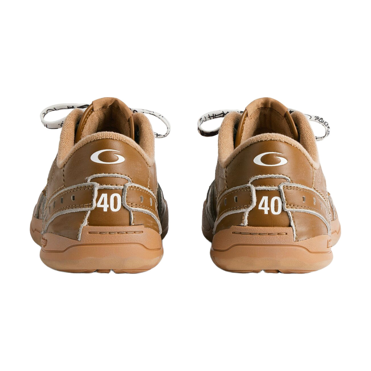 Balenciaga Hamptons Worn-Out Sneaker — Camel