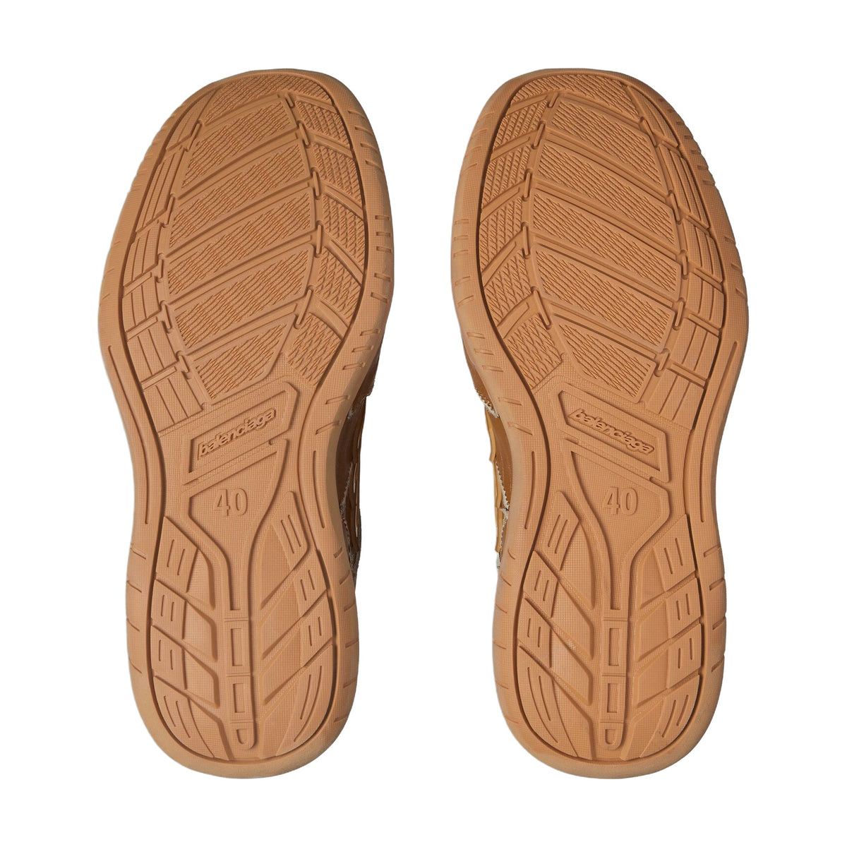 Balenciaga Hamptons Worn-Out Sneaker — Camel