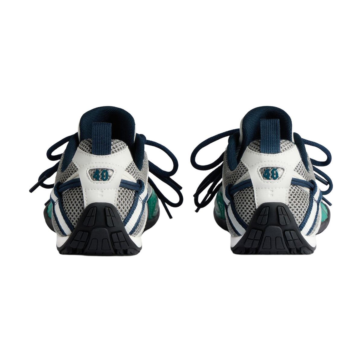 Balenciaga Radar Gradient Lines Sneaker — Grey Green