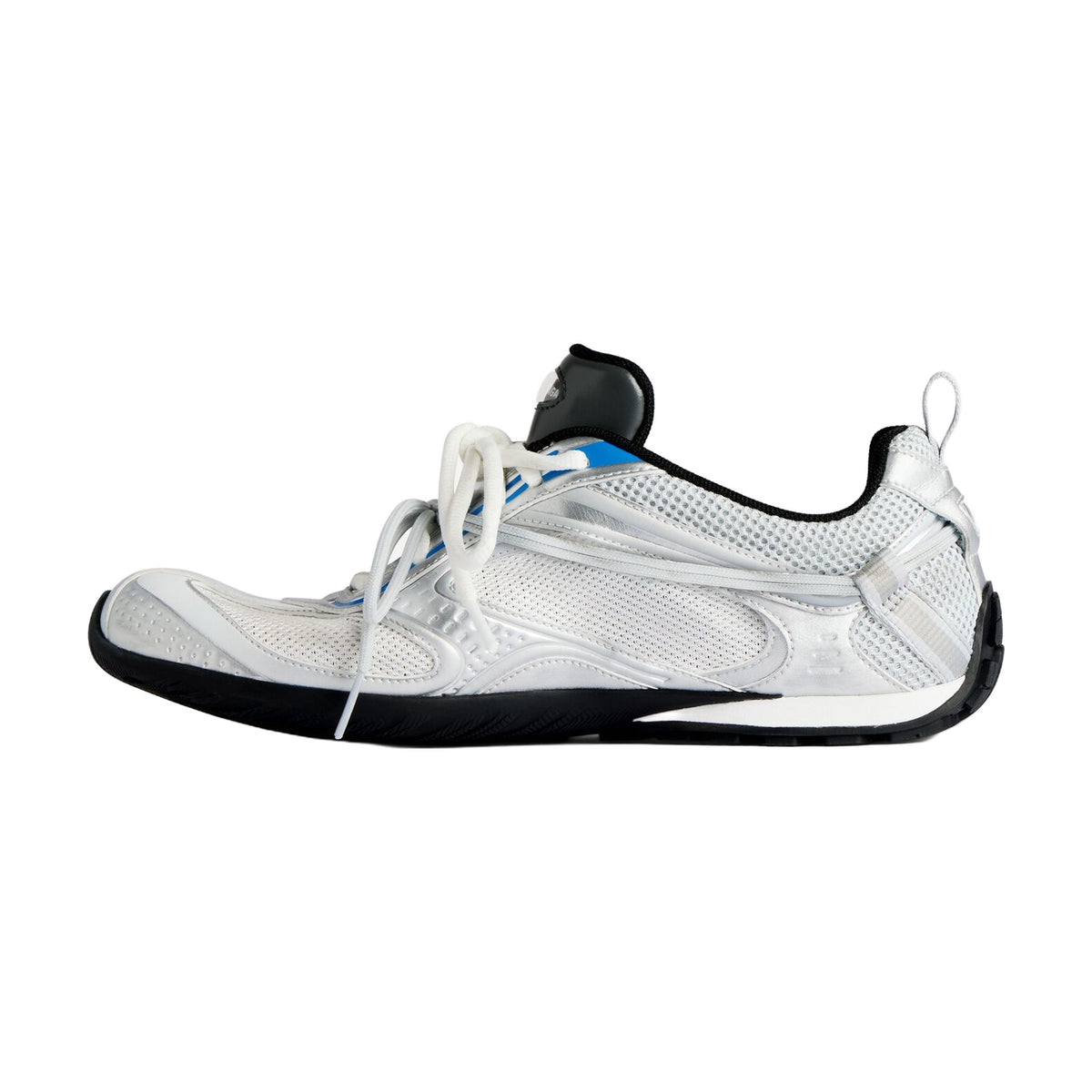 Balenciaga Radar Gradient Lines Sneaker — Silver Blue