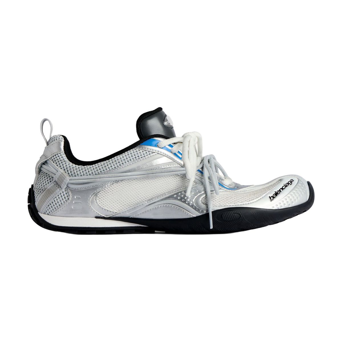Balenciaga Radar Gradient Lines Sneaker — Silver Blue
