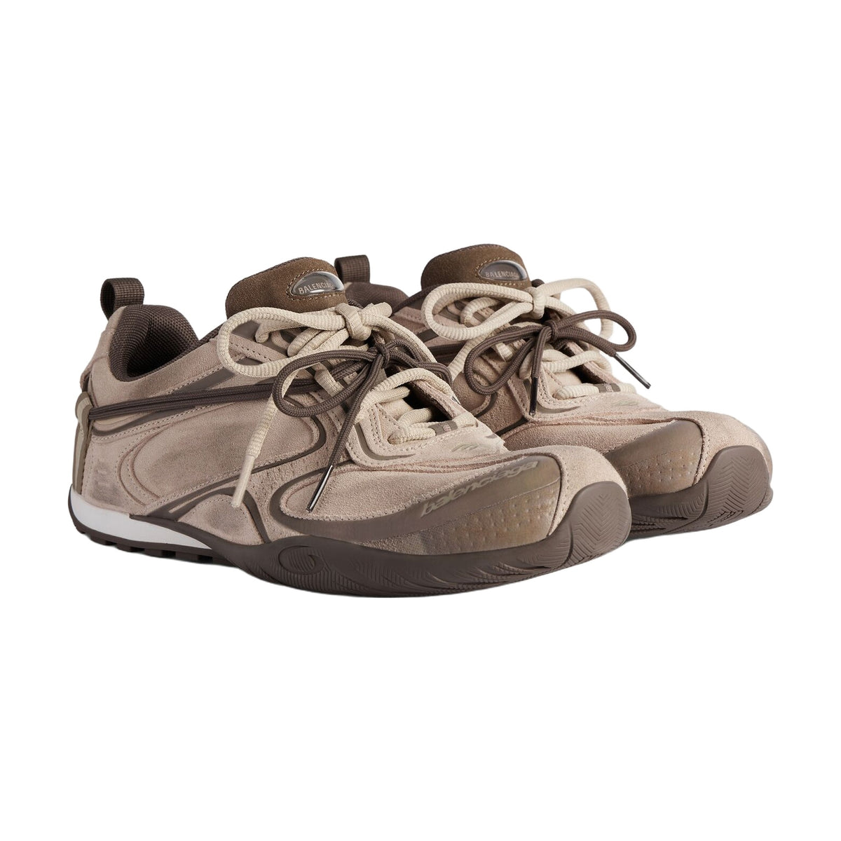 Balenciaga Radar Velvety Sneaker — Beige Brown