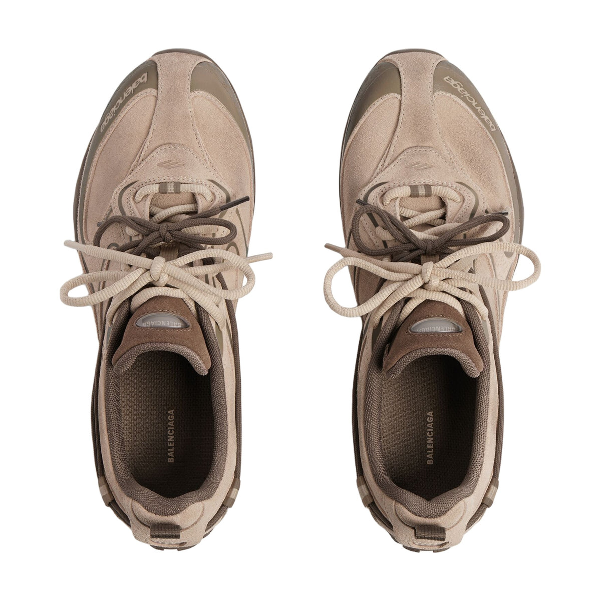 Balenciaga Radar Velvety Sneaker — Beige Brown
