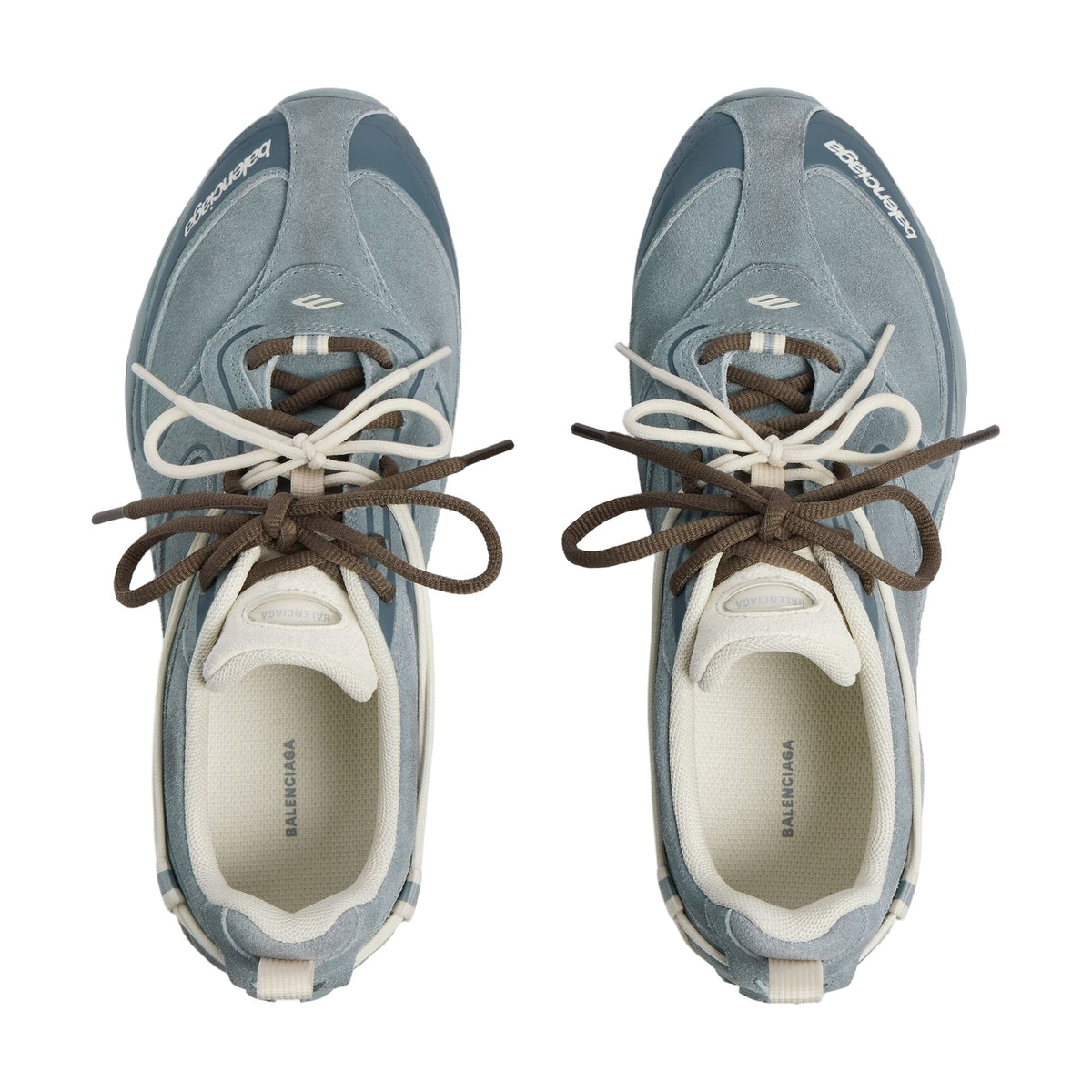 Balenciaga Radar Velvety Sneaker — Grey Blue
