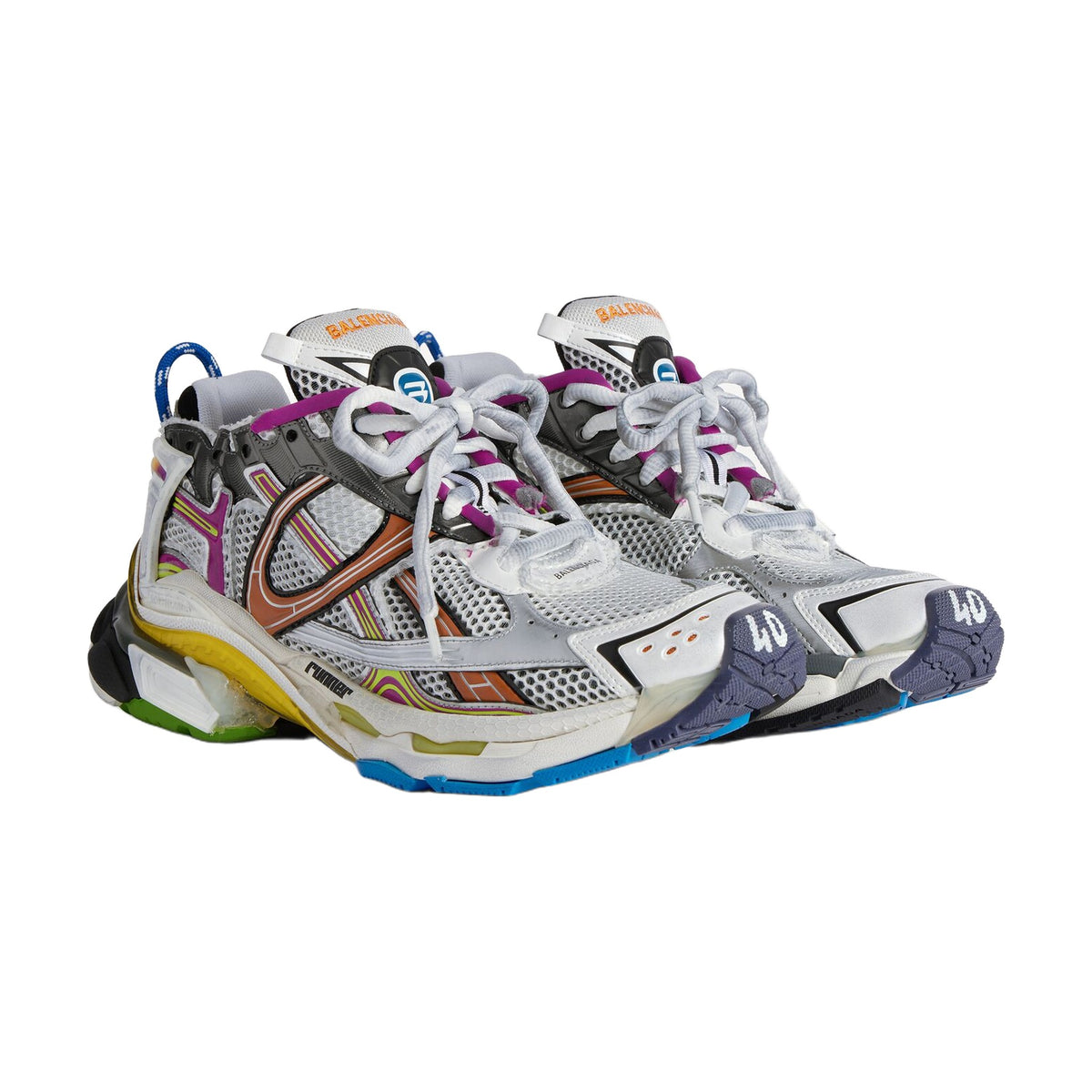 Balenciaga Runner Sneaker — Multicolor Green Yellow