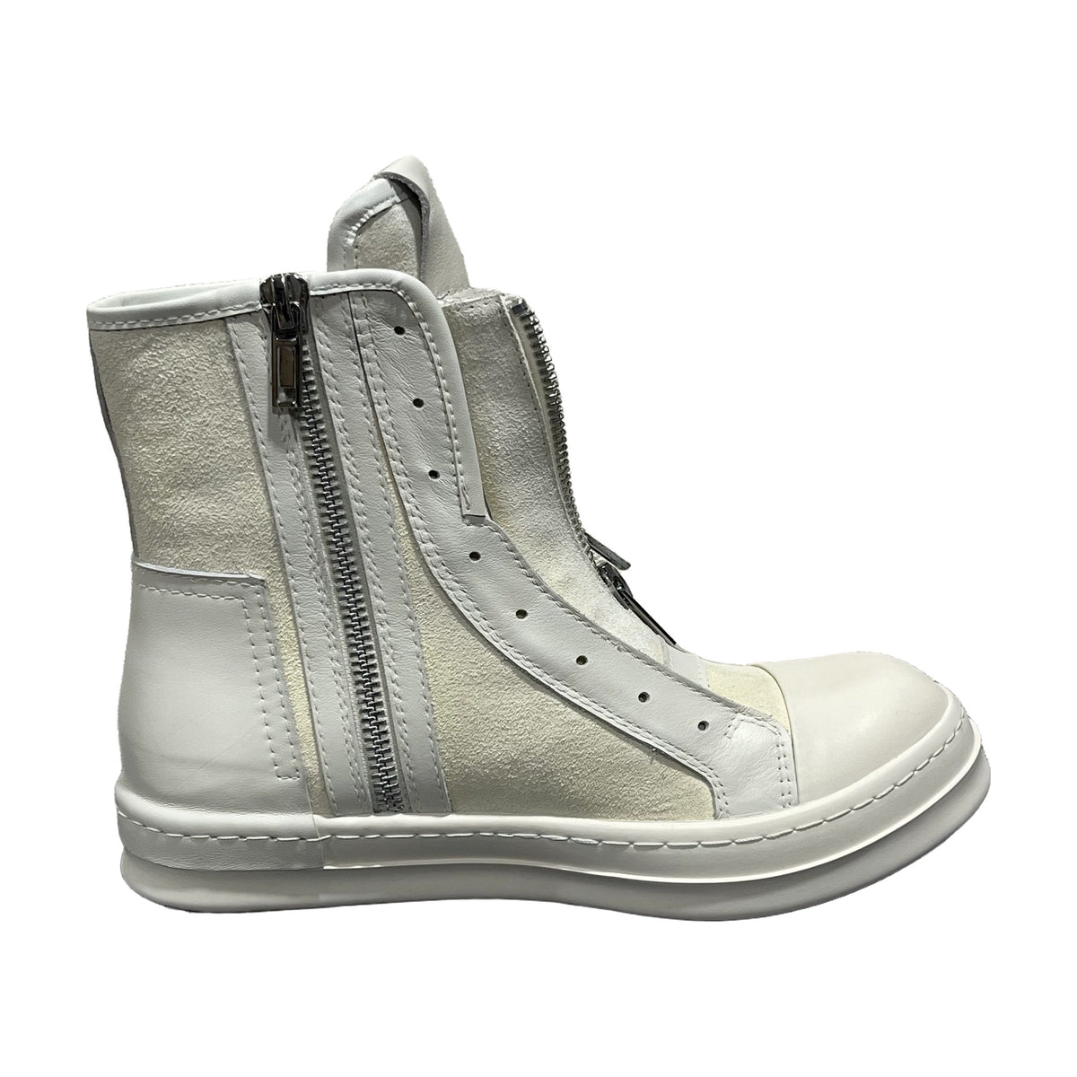 Cinzia Araia Double Zip High — White