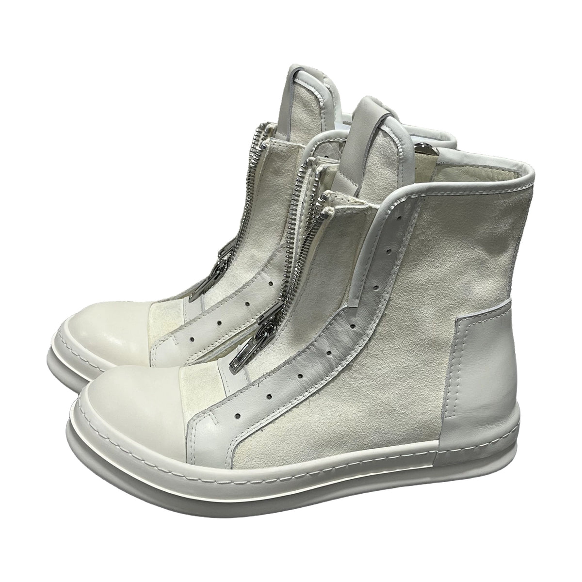 Cinzia Araia Double Zip High — White