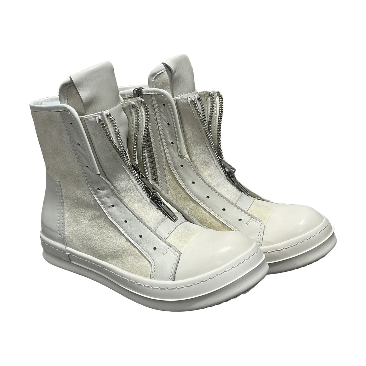 Cinzia Araia Double Zip High — White