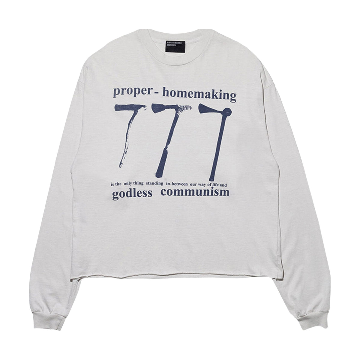 Enfants Riches Déprimés 777 Long Sleeve T-Shirt - Faded White