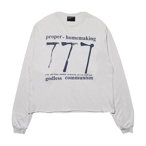 Enfants Riches Déprimés 777 Long Sleeve T-Shirt - Faded White