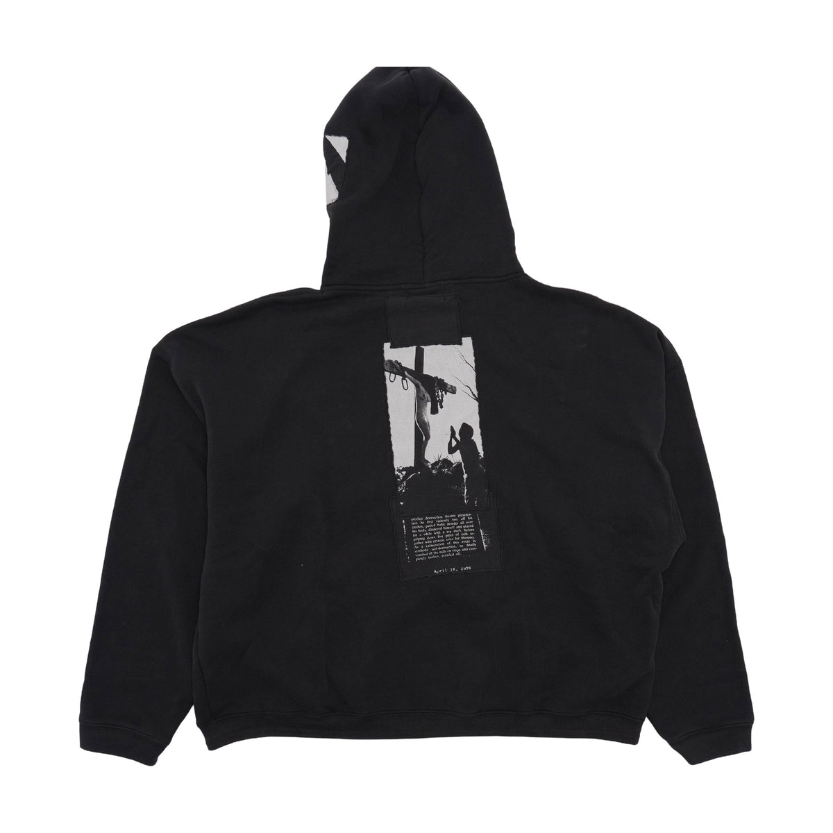Enfants Riches Déprimés Artist Defends Baggy Assemblage Zip Hoodie - Faded Black