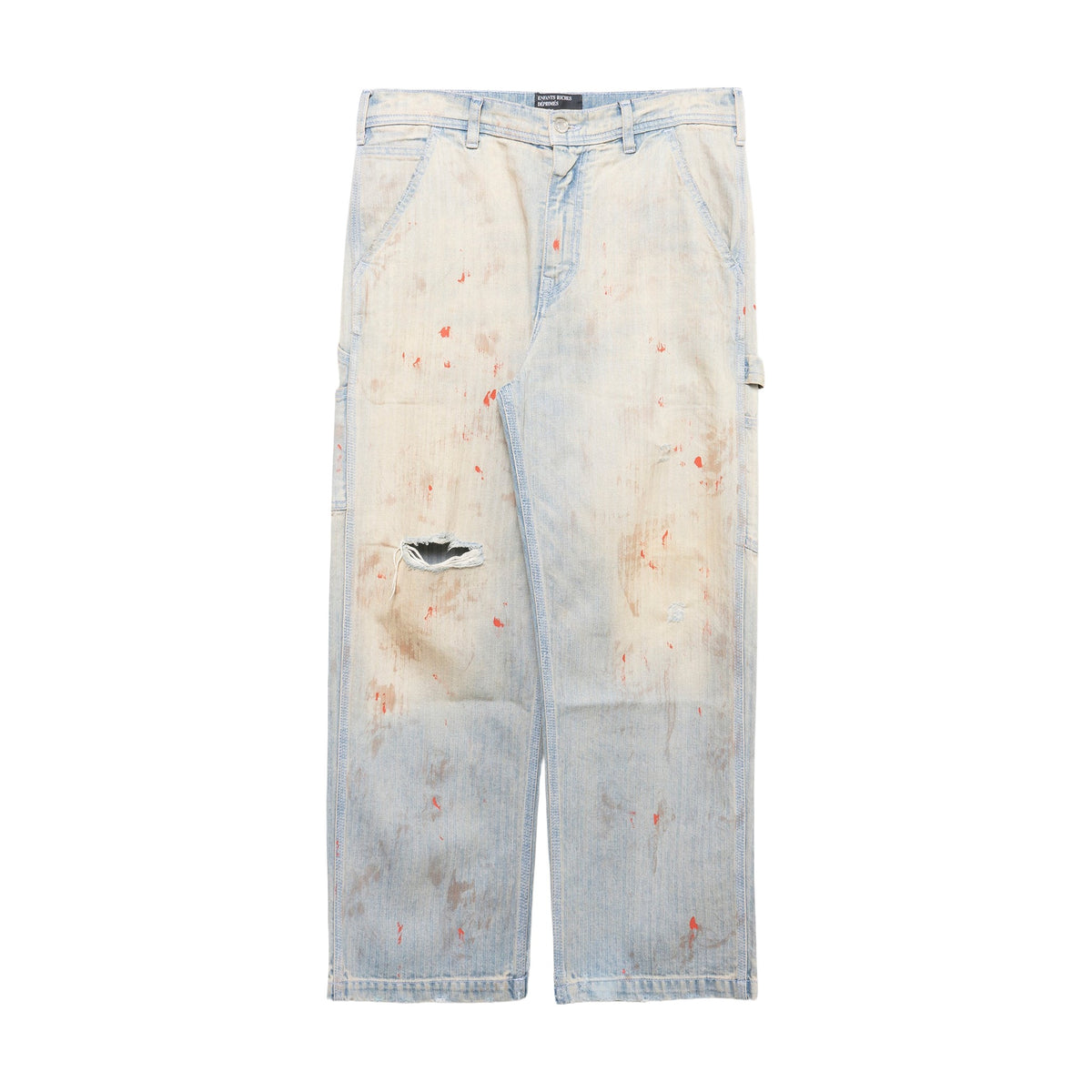 Enfants Riches Déprimés Blood Splatter Carpenter Jeans - Light Blue