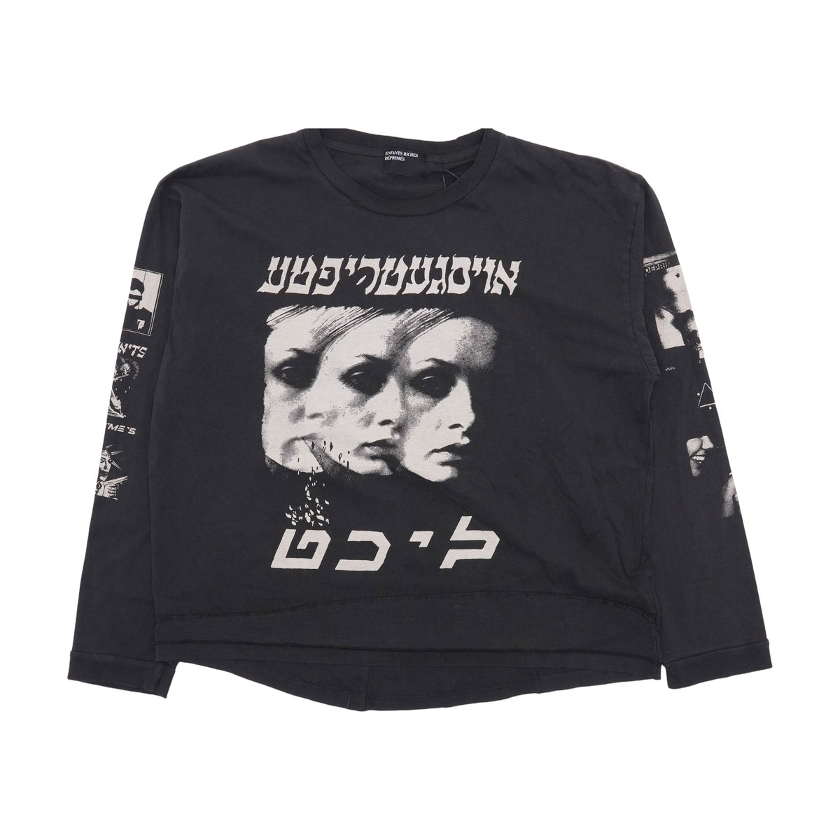 Enfants Riches Déprimés Eulogy Long Sleeve T-Shirt - Faded Black